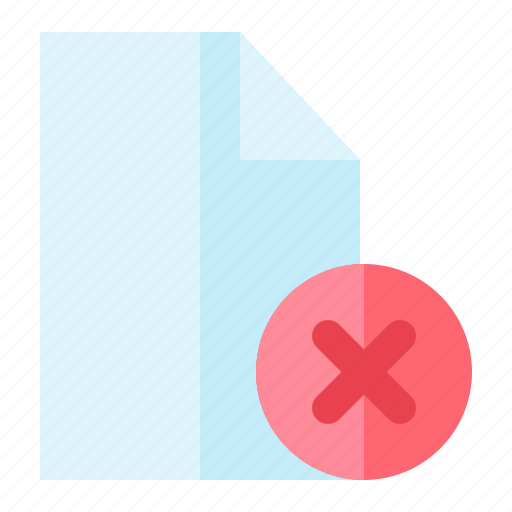 File, cross, remove, data, document, close, delete icon - Download on Iconfinder