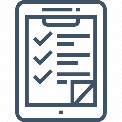 Checklist, clipboard, document, form, management, paper, smartphone icon - Download on Iconfinder