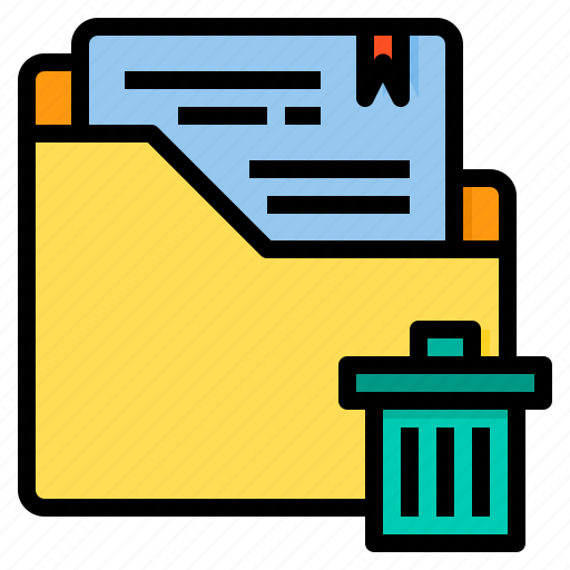 Document, file, folder, office, paper, trash icon - Download on Iconfinder