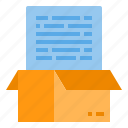 box, document, file, folder, office, paper