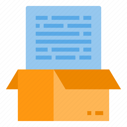Box, document, file, folder, office, paper icon - Download on Iconfinder