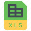 document, file, folder, format, xls