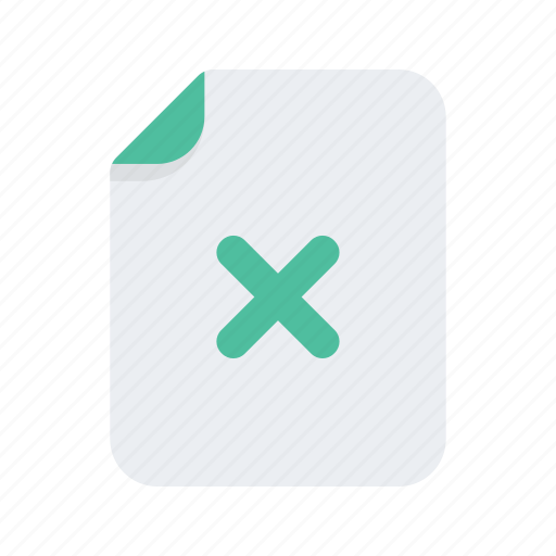 Cancel, delete, document, file, files, format icon - Download on Iconfinder