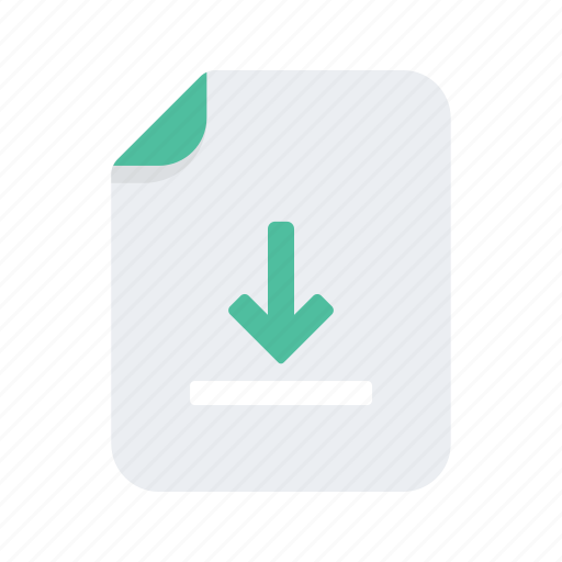 Arrow, document, down, download, file, files, format icon - Download on Iconfinder