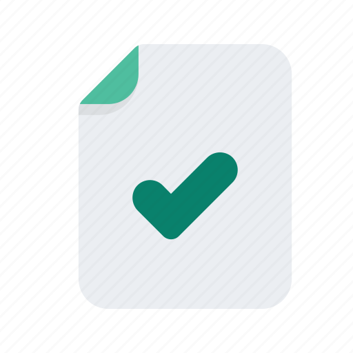 Approve, complete, confirm, document, file, files, format icon - Download on Iconfinder