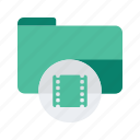 file, folder, movie, sort, storage, video
