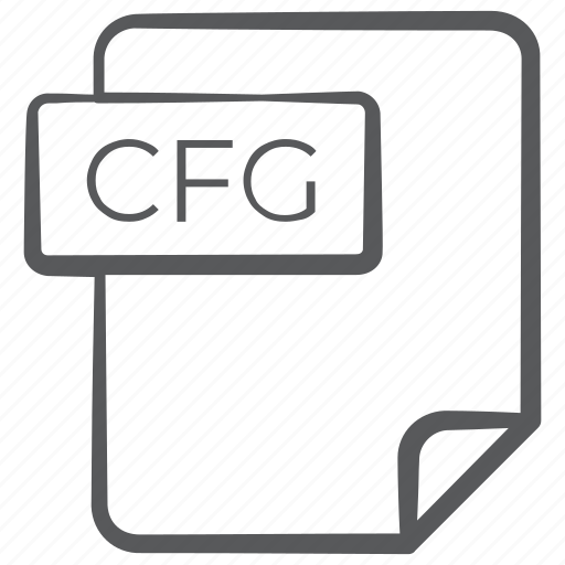 Cfg file, data file, docs, document, file, file extension, information file icon - Download on Iconfinder