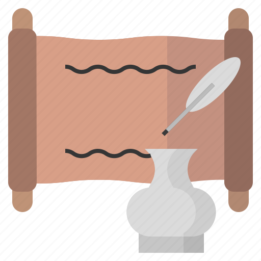Parchment, old, paper, scroll, cultures, antique, history icon - Download on Iconfinder