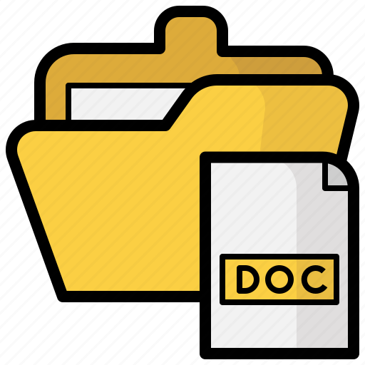 Doc, files, and, folders, file, word, format icon - Download on Iconfinder