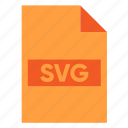 document, extension, file, filetype, format, svg file, type 