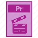 adobe, document, extension, file, filetype, format, premiere