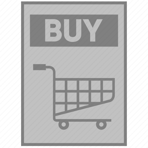 Buy, cart, document, file, paper, trolley icon - Download on Iconfinder