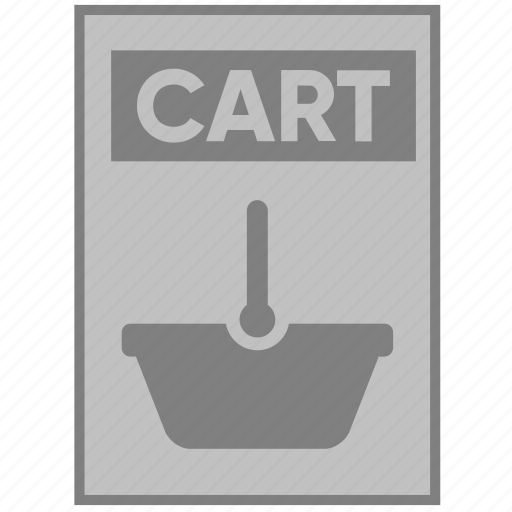 Basket, cart, document, file, paper, shop icon - Download on Iconfinder