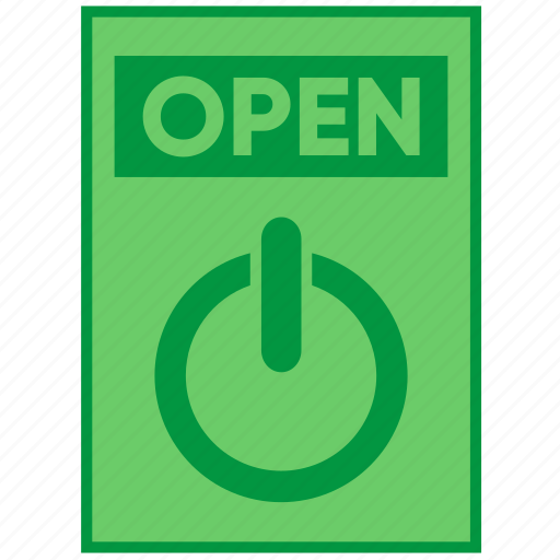 Document, file, open, paper, power, sign icon - Download on Iconfinder