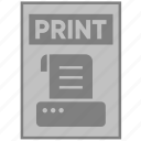 document, file, paper, print, printer