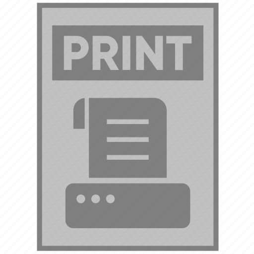 Document, file, paper, print, printer icon - Download on Iconfinder
