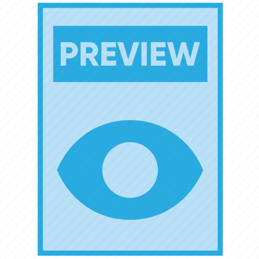 Document, eye, file, paper, preview icon - Download on Iconfinder