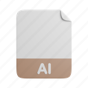 ai, document, file, front 