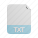 txt, document, file, front, extension 