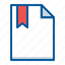 bookmark, document, favourite, file