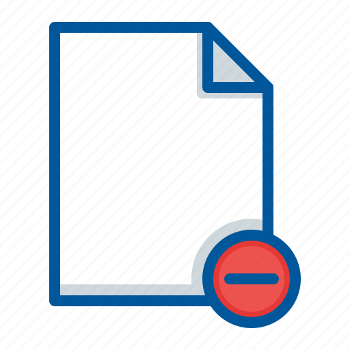 Delete, document, file, remove icon - Download on Iconfinder