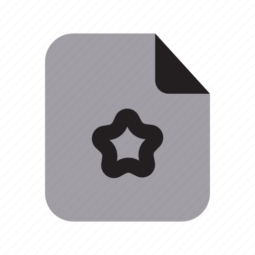 Files, 1, solid, starred, file icon - Download on Iconfinder