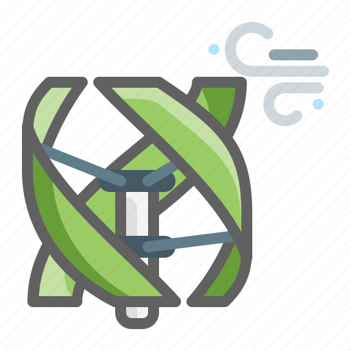 Helical, wind, turbin, energy, ecology icon - Download on Iconfinder