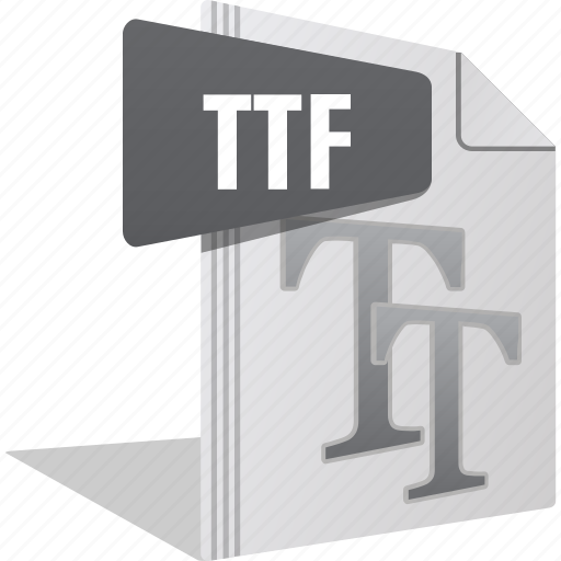 File, filetype, font, letter, ttf, writing icon - Download on Iconfinder