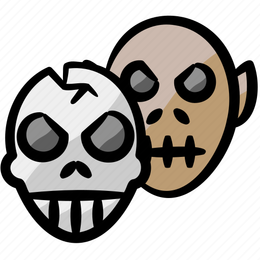 Masks, costume party, trick or treat, halloween icon - Download on Iconfinder