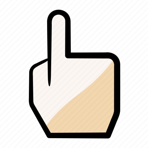 Forefinger, tap, pointer, one, first, finger icon - Download on Iconfinder