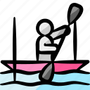 canoeist, canoe, kayak, slalom, extreme sport, olympics