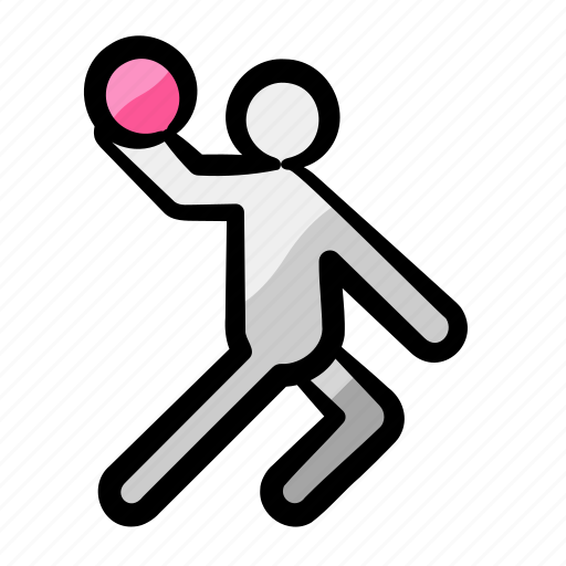 Athlete, handball, ball game, sports, olympics icon - Download on Iconfinder