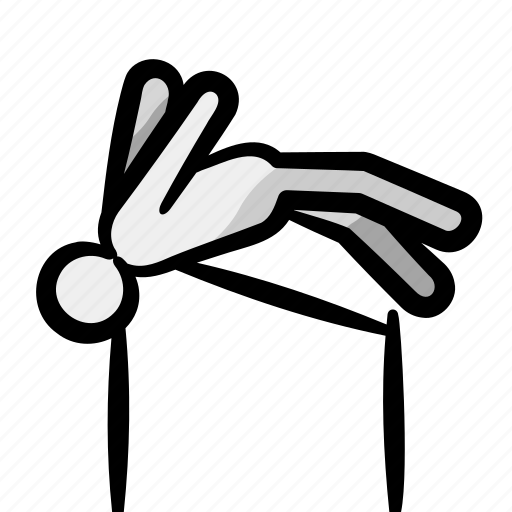 High jumper, athlete, high jump, high jumping, athletics, sport icon - Download on Iconfinder