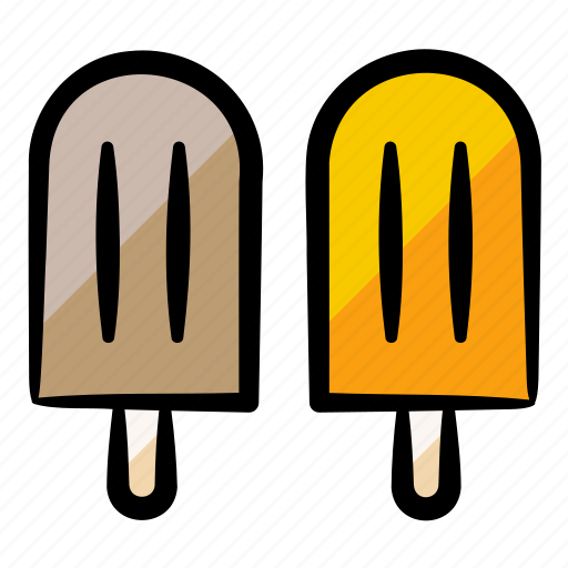 Ice creams, sticks, foods, popsicles, cold, summer icon - Download on Iconfinder