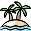 island, palm, tree, vacation, holiday, summer 