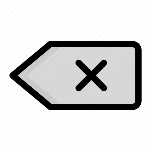 Backspace, delete, remove, close, cancel icon - Download on Iconfinder