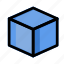 cube, box, package, shape, square 