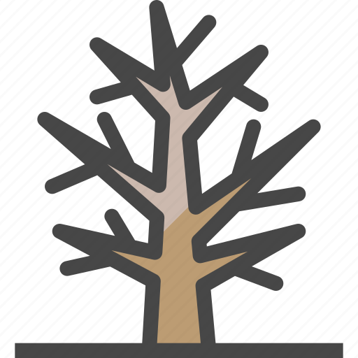 Tree, drought, withered, haunted, creepy, plant, scary icon - Download on Iconfinder