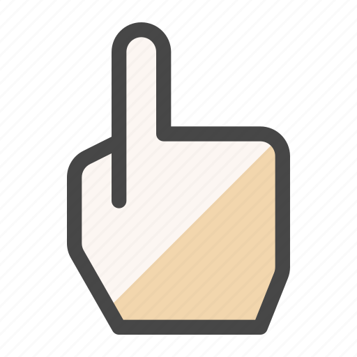 Forefinger, tap, pointer, one, first, finger icon - Download on Iconfinder