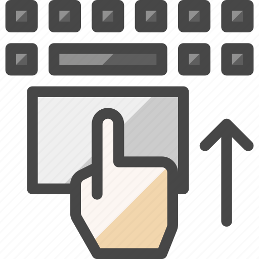 Touchpad, trackpad, move, up, hand, keyboard icon - Download on Iconfinder