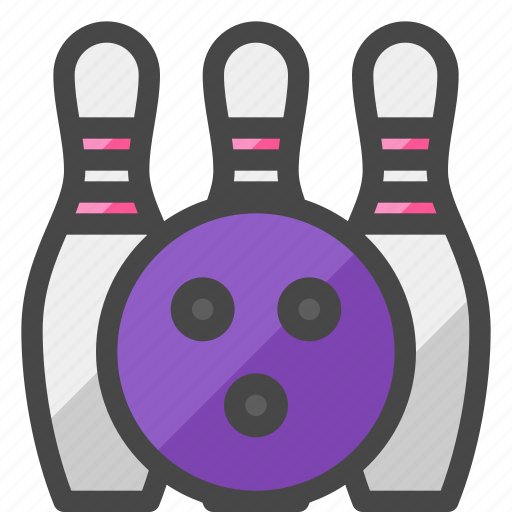 Bowling ball, bowling pins, ball, pins, bowling, sport icon - Download on Iconfinder
