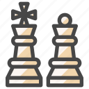 chess pieces, chess, pieces, king, queen, board game, strategy