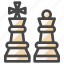 chess pieces, chess, pieces, king, queen, board game, strategy 