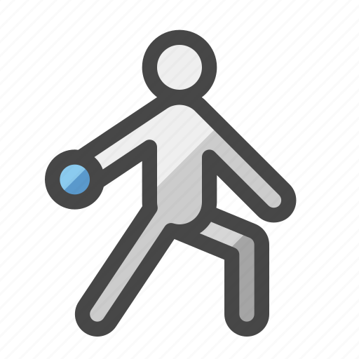 Athlete, discus throw, discus, throw, athletics, sport icon - Download on Iconfinder