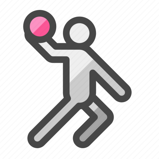 Athlete, handball, ball game, sports, olympics icon - Download on Iconfinder