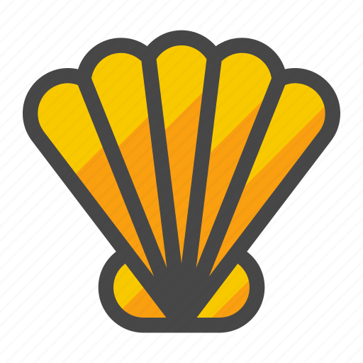 Shell, seashell, clam, sea, beach, animal, summer icon - Download on Iconfinder