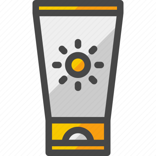 Sunscreen, sun block, cream, lotion, protection, protect, summer icon - Download on Iconfinder