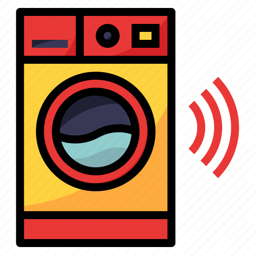 Device, luandry, machine, wash, wifi icon - Download on Iconfinder