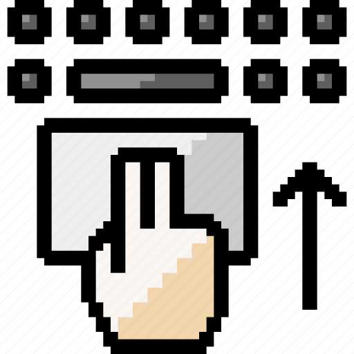 Trackpad, touchpad, scroll, middle click, hand, click icon - Download on Iconfinder