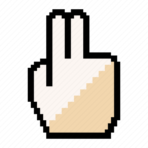 Hand, touchpad, two, fingers, tap, second icon - Download on Iconfinder